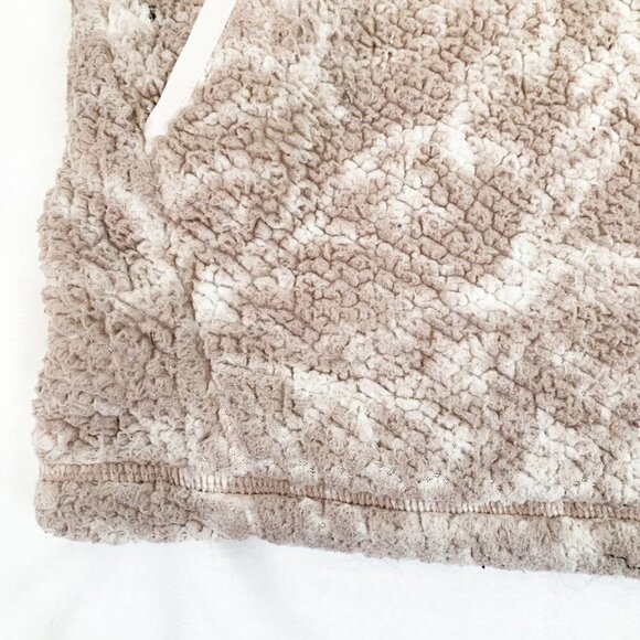 Prana women's polar escape half zip teddy fuzzy cozy warm long‎ sleeve pullover - Picture 9 of 11